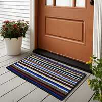 BSB HOME Kingstone Soft Microfiber Tufted Antiskid Doormat for Room | Office | Entrance - Set of 2 | Multicolour