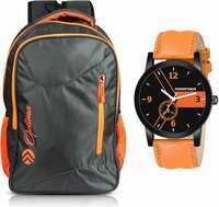 OPTIMA Backpack with Watch (CMB-10_Orange)