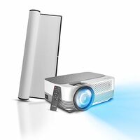 Ant Esports View 511 LED 720P Native & 4K Support I 1200 Lumens I Remote Control I AV/HDMI/USB I Upto 120 Inch (305cm) Max Screen I Speaker Power 55W Multimedia Projector – Daisy White