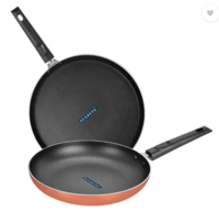 Renberg Orchid Non-Stick Coated Cookware Set (Aluminium, 2 - Piece)