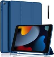 ProElite Smart Case for iPad 10.2 inch - Dark Blue with Stylus Pen (Up To 75% OFF !!)