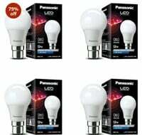 Panasonic 9 Watt Motion Sensor B22 Led Bulb for Home with 3 Mtr Radius Sensor Area, Auto Off After 15 Sec Comes with 25000 Bh Life and 1 Yr Warranty (Pk4)