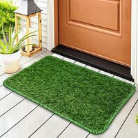 Status Contract Braided Artificial Grass Mat, Floor Mat, Door mat Natural Green - Doormat (12 X 18)