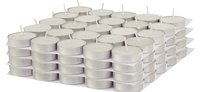 Amazon Brand - Solimo Wax Tealight Candles, 3-Hour Burn Time, Smokeless, No Residue (Set of 100, Unscented) 