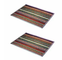 @59 Status Valencia Multicolor Door mat(Pack of 2 Mats)