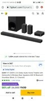 SONY HT-S40R 5.1ch Dolby Audio Home Theatre with Subwoofer & Wireless Rear Speakers 600 W Bluetooth Soundbar (Black, 5.1 Channel)