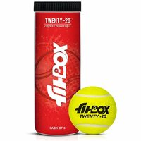 FitBox Sports Tennis Twenty20 Ball (Can of 3) Tennis Ball, Cricket Ball for Street Match Cricket Ball Tennis & Lawn Cricket