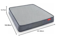 Duroflex LiveIn 2 in 1 Reversible Soft & Firm Sides Roll Pack Foam Mattress Double Size (72X48X5 inches)