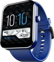 boAt Wave Flex Connect with 1.83" HD Display,Bluetooth Calling & Premium Metal Design Smartwatch  (Deep Blue Strap, Free Size)