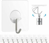 20 Pack Chillyfit Wall Hooks for Hanging Strong, Adhesive Hooks for Wall Heavy Duty
