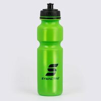 Amazon Brand - Symactive Leakproof Unbreakable Squeezable Sports Sipper Water Bottle with Push/Pull Cap, Anti-Slip Grip, LDPE Material, BPA-Free (Color: Lime Green, 800 ml)
