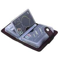 28 Slots Leather Debit/Credit/ATM Card Holder 