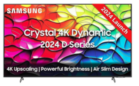 Samsung 108 cm (43 inches) D Series Brighter Crystal 4K Dynamic Ultra HD Smart LED TV UA43DUE80AKLXL (Titan Gray)