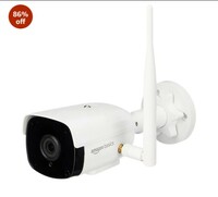 Amazon Basics 3MP wi-fi Bullet Camera 1296p Outdoor CCTV Security Smart Camera, AI Powered Motion Detection, IP66 All Weather, Night Vision, 2-Way Audio, SD Storage(White), Made in India