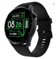 Noise Crew  Round Display Smartwatch  (Black Strap, Regular)