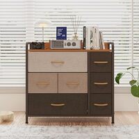 Amazon Brand - Umi Fabric Chest of 7 Drawers Closet 