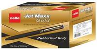 Cello Jet Maxx Gold Blue Ball Pen  (Pack of 6, Ink Color - Blue)