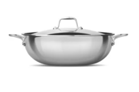 MILTON Kadhai 30 cm diameter with Lid 5.7 L capacity  (Stainless Steel, Induction Bottom)
