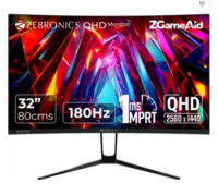 ZEBRONICS - (32 inch) Curved Quad HD/ Anti-glare Display Gaming Monitor 