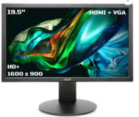 Acer 49.53 cm (19.5 inch) HD+ TN Panel with VGA, HDMI, Acer VisionCare