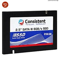 Consistent 2.5" 256GB SSD with SATA III Interface, 6Gb/s Read/Write Speed Upto - 552/500 MB/s, 5 Years Warranty