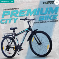 EAST COAST Premium City Bike/cycle 26t with Inbuilt Carrier ( 7 SPEED ) 26 T Road Cycle  (7 Gear, Black, Rigid)