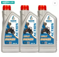ESSON ACTION Petrol Engine Oil for Four Stroke Bikes (Pack of 3) 