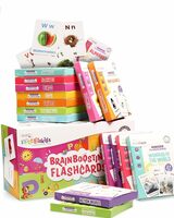 Intelliskills Premium 15-in-1 Brain Boosting Non-Tearable Flash Cards for Kids, 190 Cards