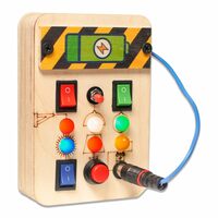 Clapstore Toys Busy Board V1.5 with LED Light, Sensory Toys for Toddlers