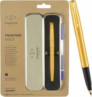 Parker Frontier Gold Roller Ball Pen - Blue 