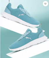 PUMA  Bridge Comfort Wn's Running Shoes For Men  (Blue , 4)