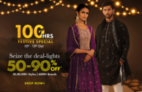 100 Hrs Festive Special Sale | 50-90% off + 12% off on Rupay Cards