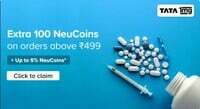 TataNeu × 1 MG - Extra 100 NeuCoins on Mov of 499(user specific)