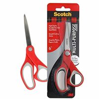 3M Scotch Scissors | 6" Multipurpose, Stainless Steel Blades