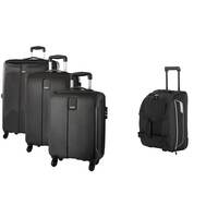 Safari Polycarbonate Thorium Sharp Anti-Scratch Combo Set of 3 Small, Medium & Large Check-in 4 Wheel Hard Suitcase