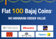 Bajaj Finserv x Gyftr | Flat 100 Bajaj coins on No minimum order value