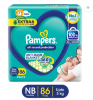 Pampers All Round Protection Diaper Pants - New Born  (86 Pieces)