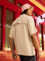 Bewakoof - Super Loose Fit Mandarin Collar Oversized Casual Shirt