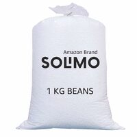 Amazon Brand - Solimo Beans Refill Pack Fillers for Bean Bag 1kg - White