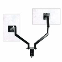 Sunon Dual Monitor Stand - Adjustable Spring Monitor Desk Mount Swivel Vesa Bracket with C Clamp