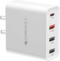 ZEBRONICS 45 W PPS 3 A Wall Charger for Mobile  (White)