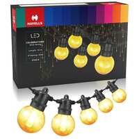 Havells Celebrations Wish String Light for Indoor & Outdoor Festival Decoration (10 Metre,33 Feet, 21 Bulbs & 3 Spare Bulbs)
