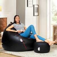 Amazon Brand - Solimo Premium Faux Leather Bean Bag