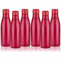 Floraware Food Grade Premium Plastic Fridge Fresho Water Bottle, BPA Free | 100% Leak Proof | Office Bottle | Gym Bottle | Home | Kitchen | Travel Bottle Drinking Bottle, 1000ML, Red (8)