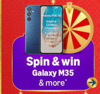 Spin & Win Galaxy M35 & more* | Amazon Funzone 
