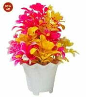 ATEVON Artificial Flowers Vine Silk Carnition Garland Fake Flowers Silk Roses Garland for Wedding Decorations Christmas Garden Wall Valentine Decoration