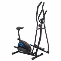 AmazonBasics Magnetic Elliptical Cross Trainer with 8 Resistance Levels and Moving Handles, 4 Kg Flywheel, Max Weight 100 Kg