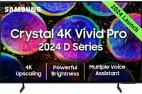 Samsung 108 cm (43 inches) D Series Crystal 4K Vivid Pro Ultra HD Smart LED TV UA43DUE77AKLXL (Black)