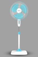 Bajaj Rapido 400 mm Pedestal Fan, Pearl Blue, With Full Copper Motor and High Speed Operation, Regular 