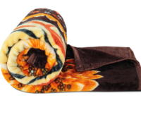 BSB HOME Printed Double Mink Blanket for  Heavy Winter .
